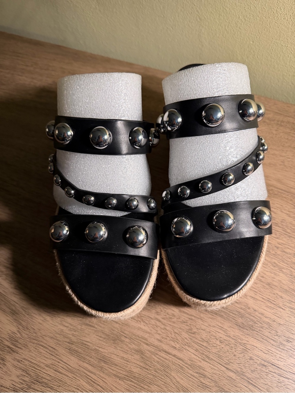 Marc Fischer Black Platform Sandals